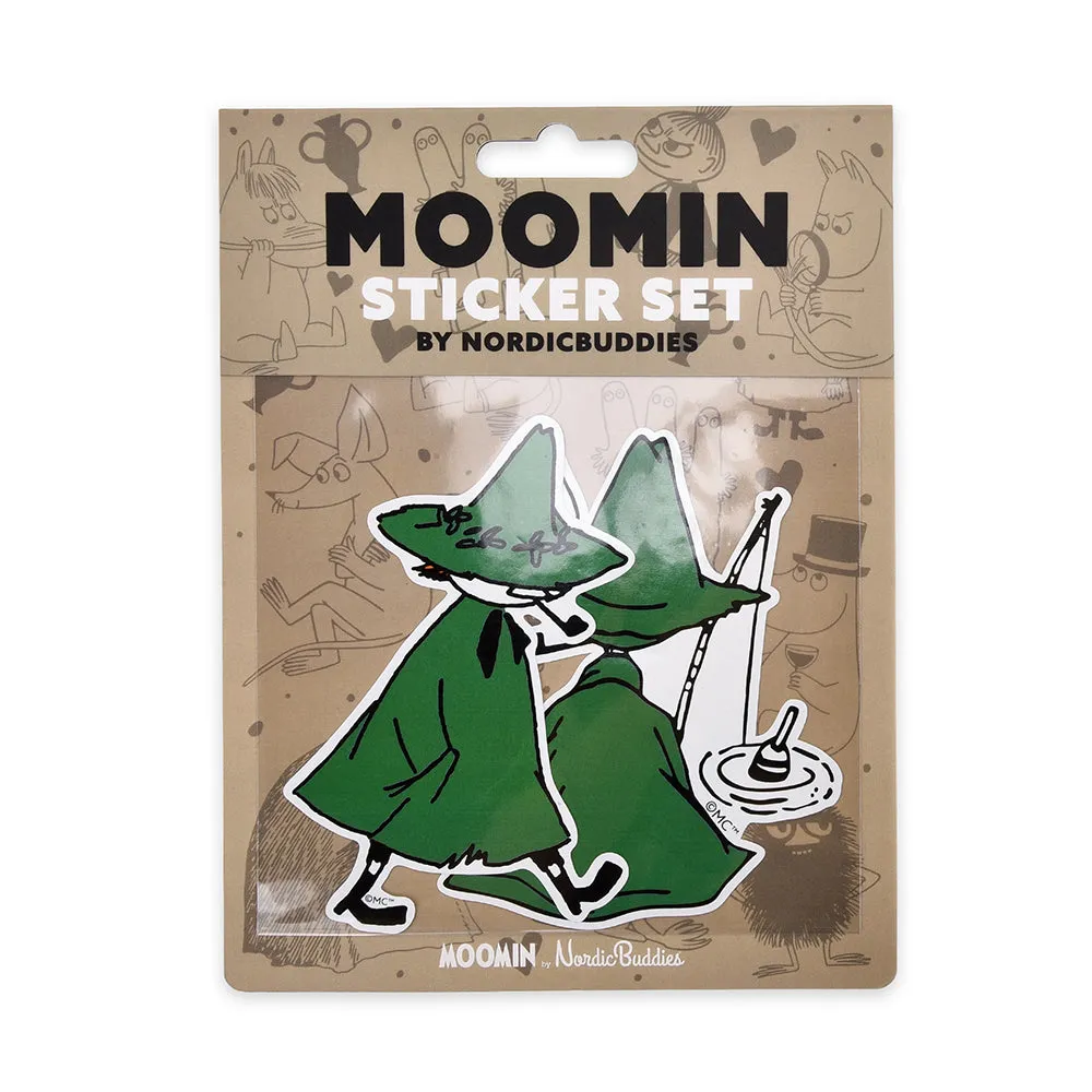 Moomintroll Snufkin stickers lot de 2 XL papier