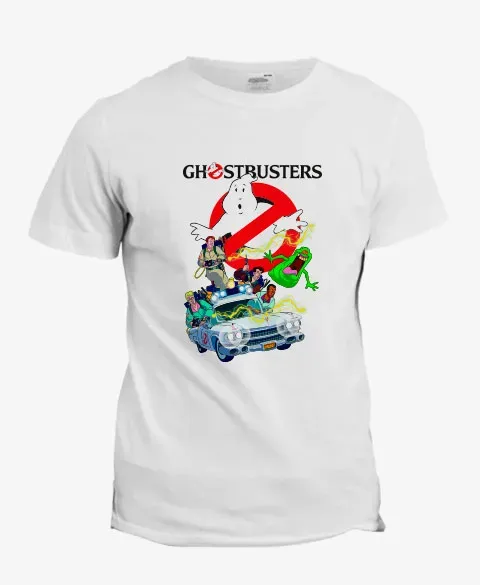 Pixgoodies SOS Fantômes Ghostbusters en dessin animé t-shirt