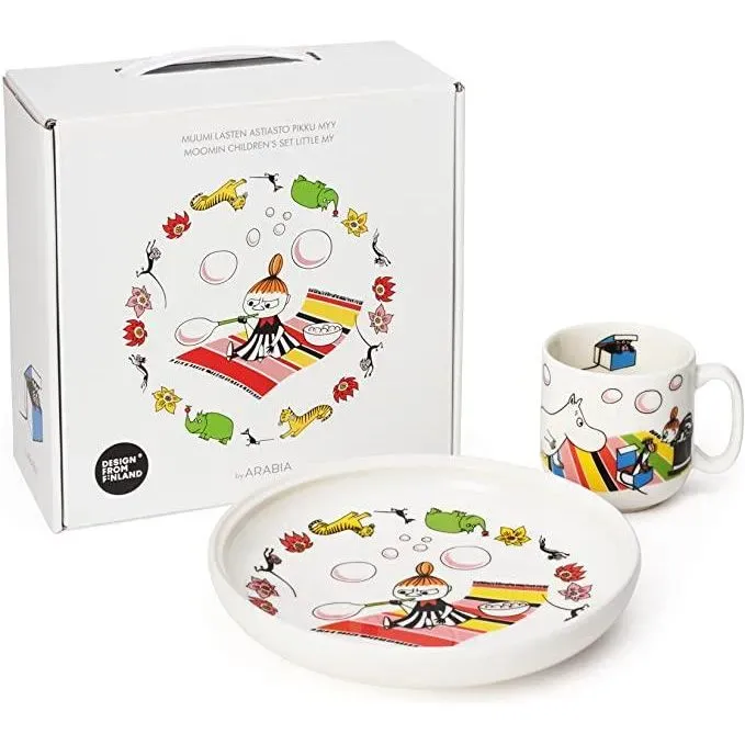 Moomintroll Little My coffret vaisselle enfant 2 pièces