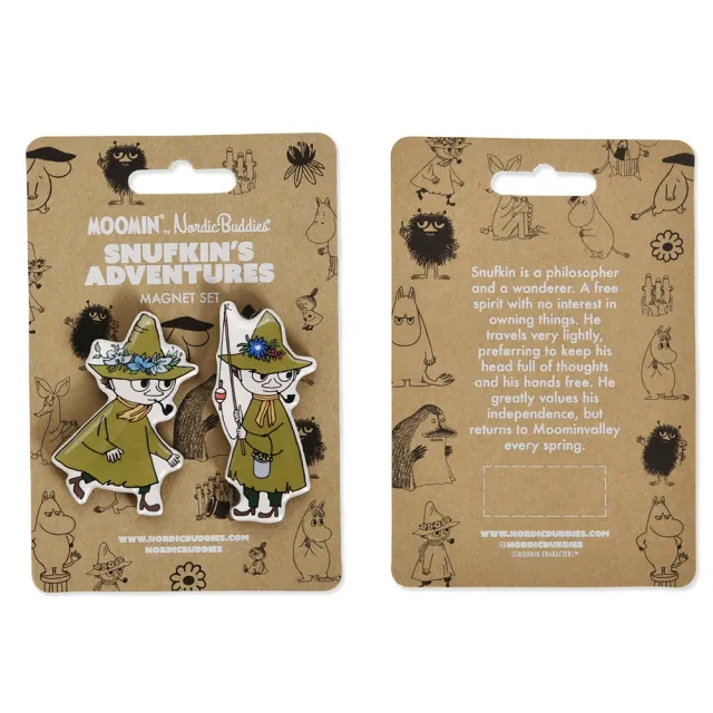 Moomintroll Snufkin Adventures magnet lot de 2 époxy