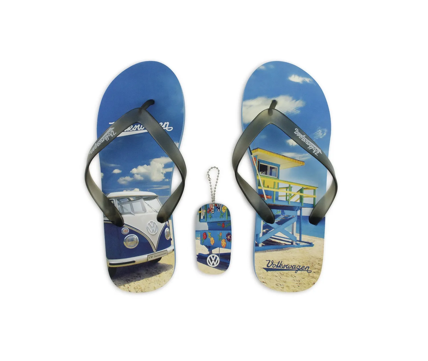 Brisa VW Collection T1 Bus Combi tongs beachlife bleu