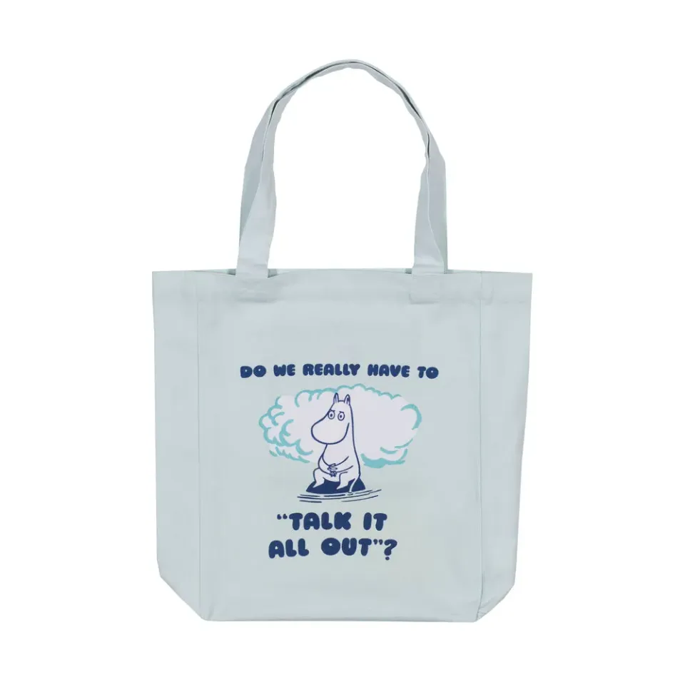 Moomintroll Talk It All Out tote bag en coton bio GOTS
