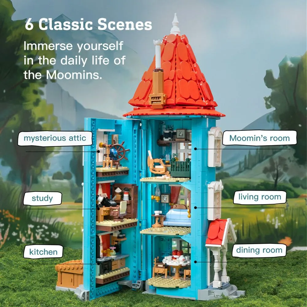 Moomintroll Moominhouse Jeu de construction 1757 pièces