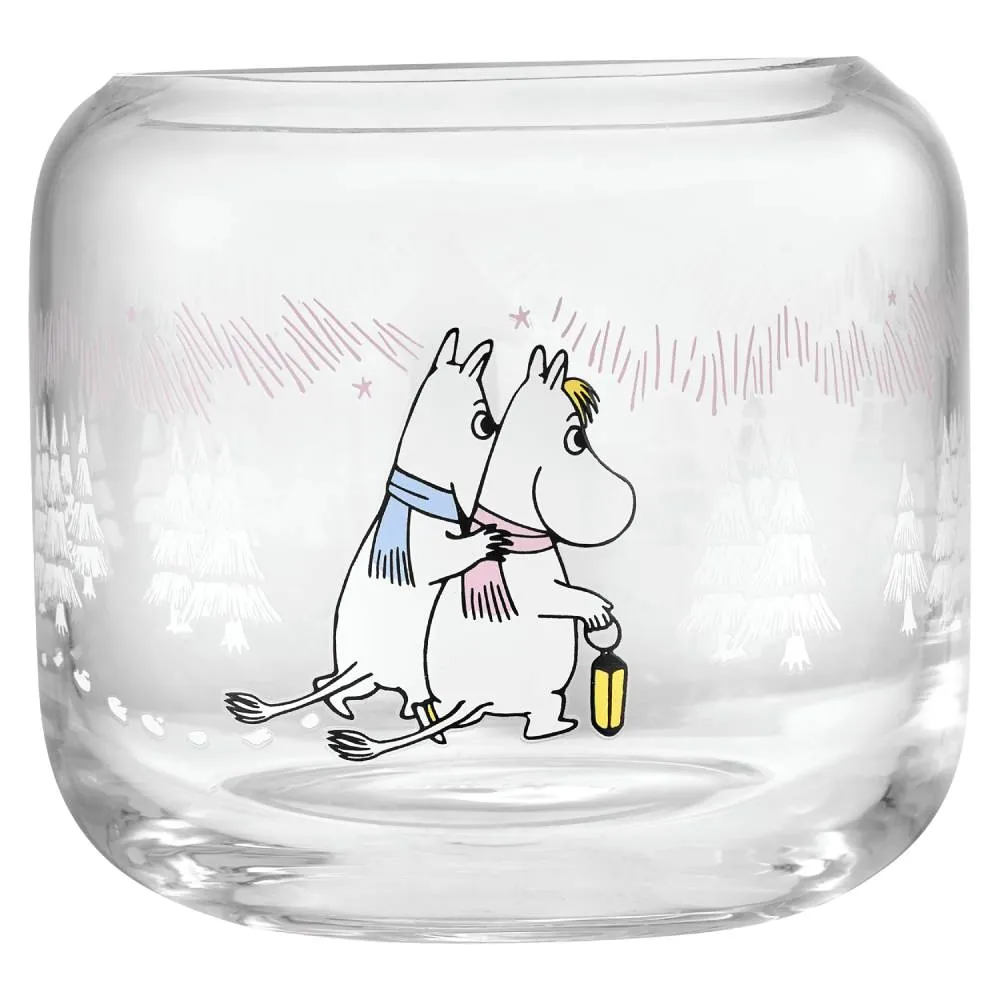 Moomintroll Frosty Day photophore verre 8 cm
