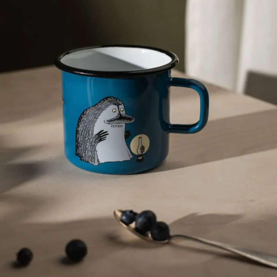 Moomintroll The Groke mug émail