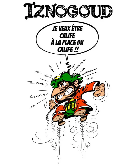 Pixgoodies Iznogoud Calife t-shirt bande dessinée