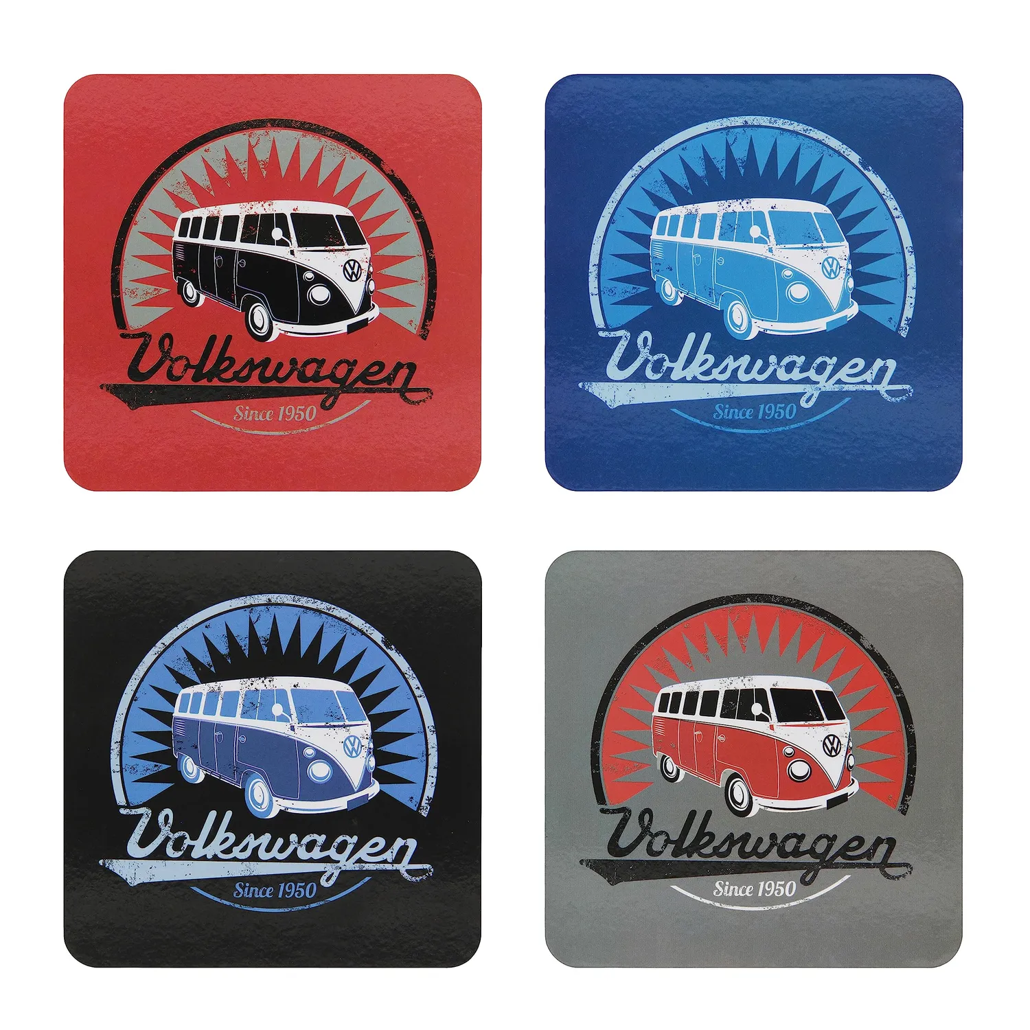 Brisa VW Collection T1 Bus Combi sous-verres lot de 4