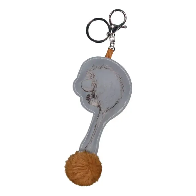 Moomintroll Ancetre porte-cles reflechissant marron pompon