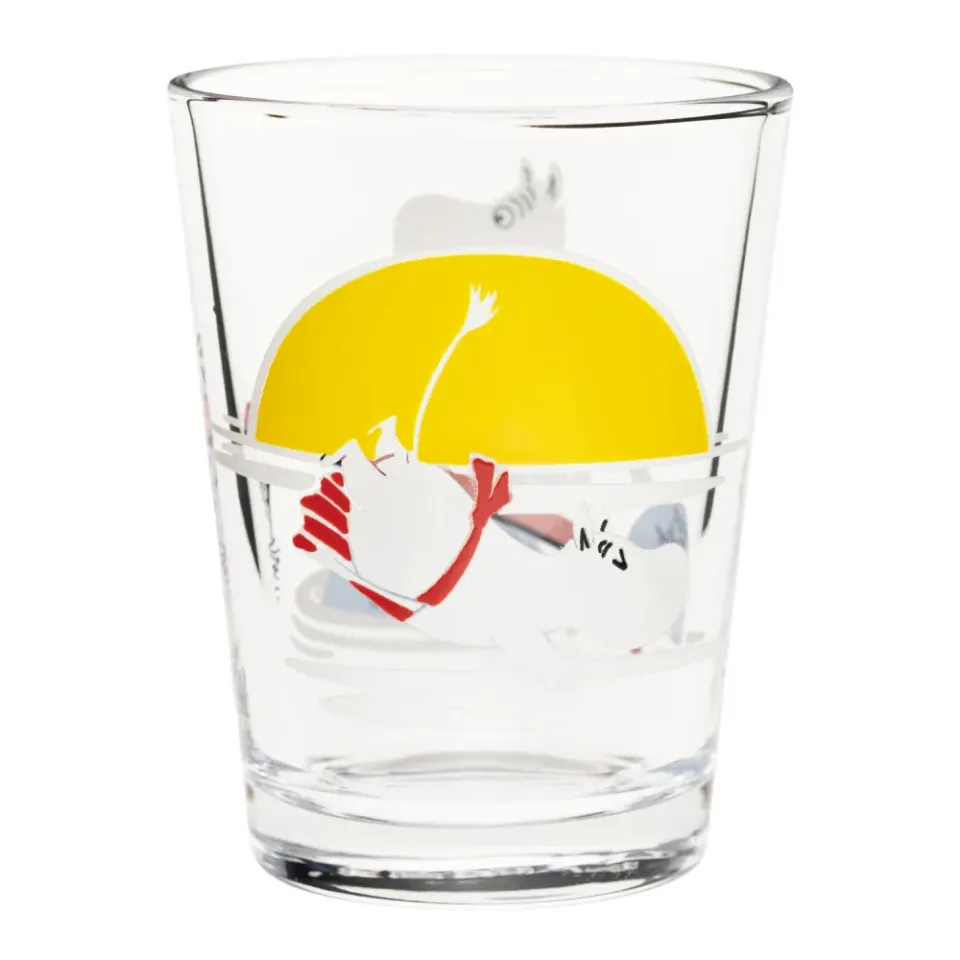 Moomintroll Evening Swim verre 22 cl rose