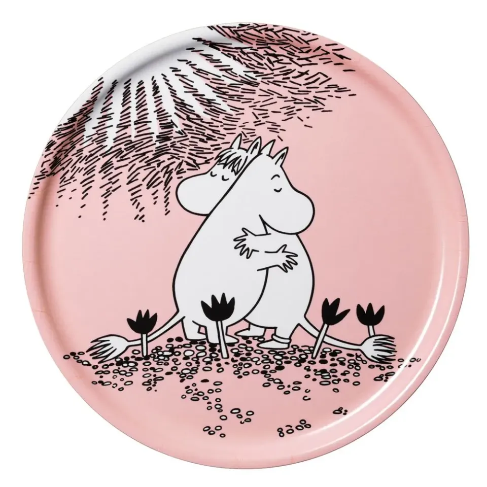 Moomintroll Love 30 plateau rose 35 cm câlin