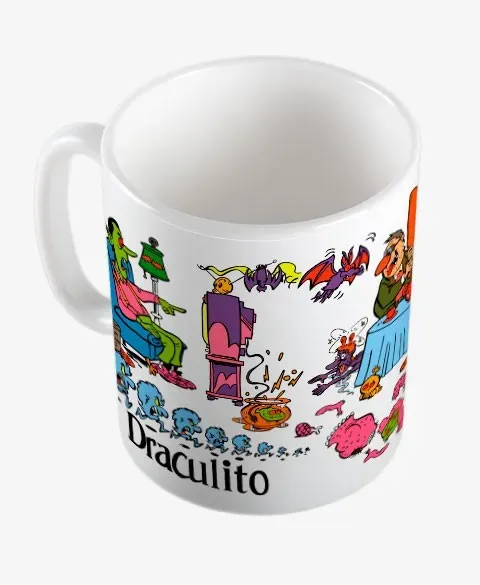 Pixgoodies Draculito Little Drac et sa famille mug céramique