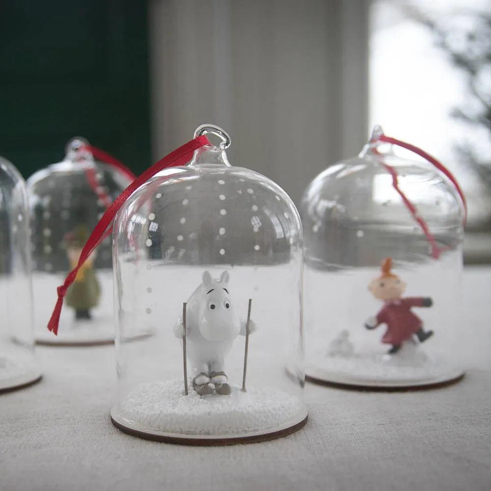 Moomintroll Snufkin décoration cloche verre 11 cm
