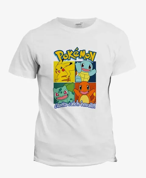 Pixgoodies Pokémon starters première génération t-shirt