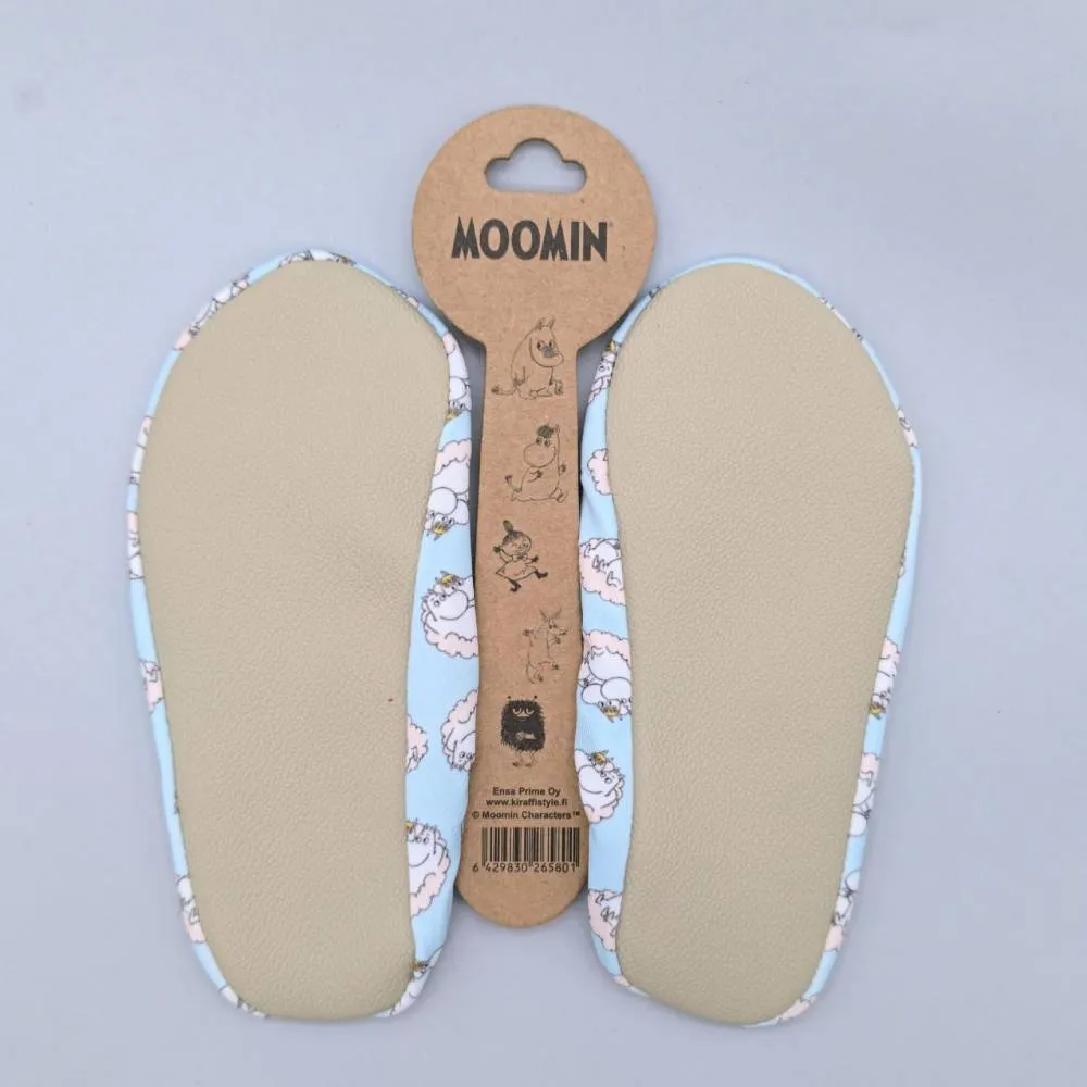 Moomintroll Cloud chaussons enfant bleu clair antidérapants