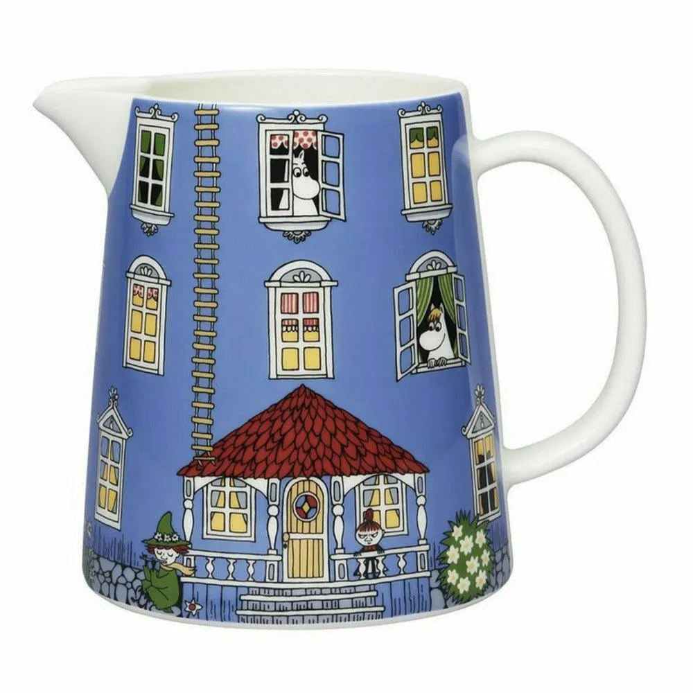 Moomintroll Moominhouse Pichet 1L Bleu Couvercle