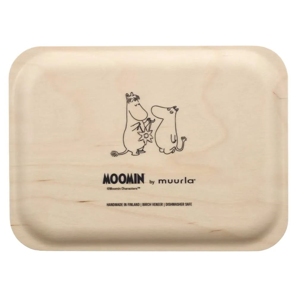 Moomintroll Comet plateau 27x20 cm bouleau