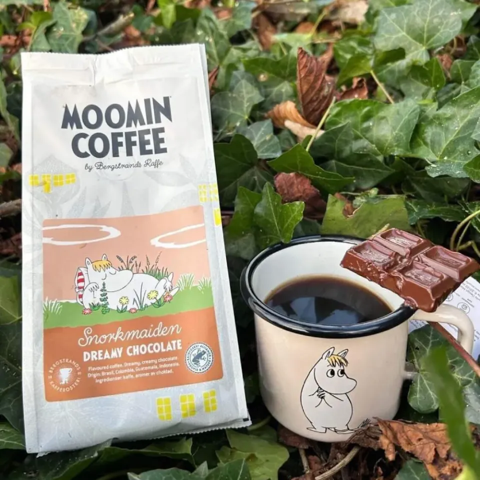 Moomintroll Snorkmaiden café en grains chocolat 250 g