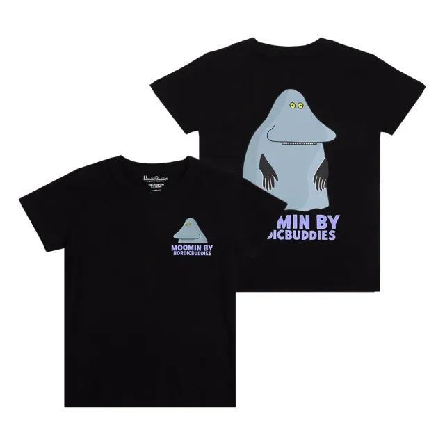 Moomintroll La Groke t-shirt enfant noir coton