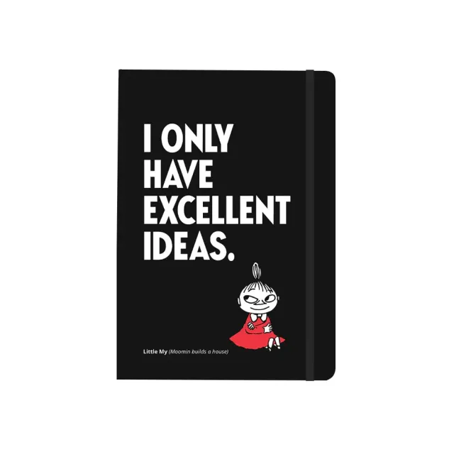 Moomintroll Excellent Ideas Little My carnet souple A5 noir