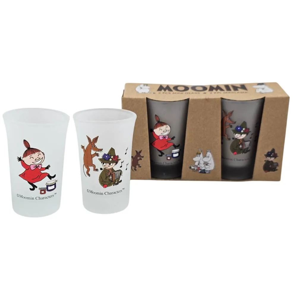 Moomintroll Little My Snufkin mini verres 5 cl lot de 2