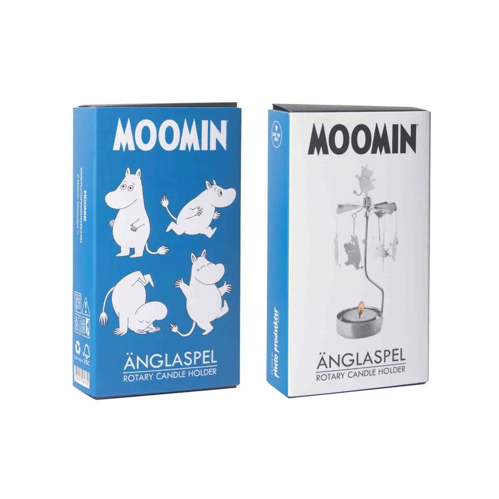 Moomintroll Bougeoir Rotatif Argenté 16,5 cm