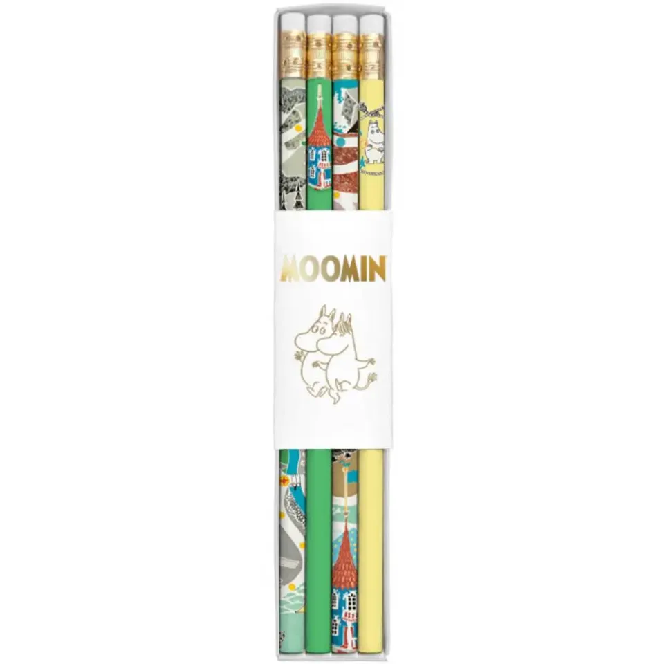 Moomintroll Moomin Game lot 4 crayons gomme