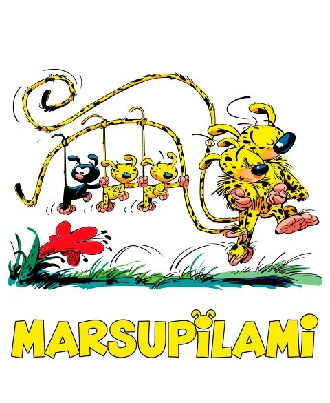 Pixgoodies Marsupilami mug Ma famille d'abord céramique