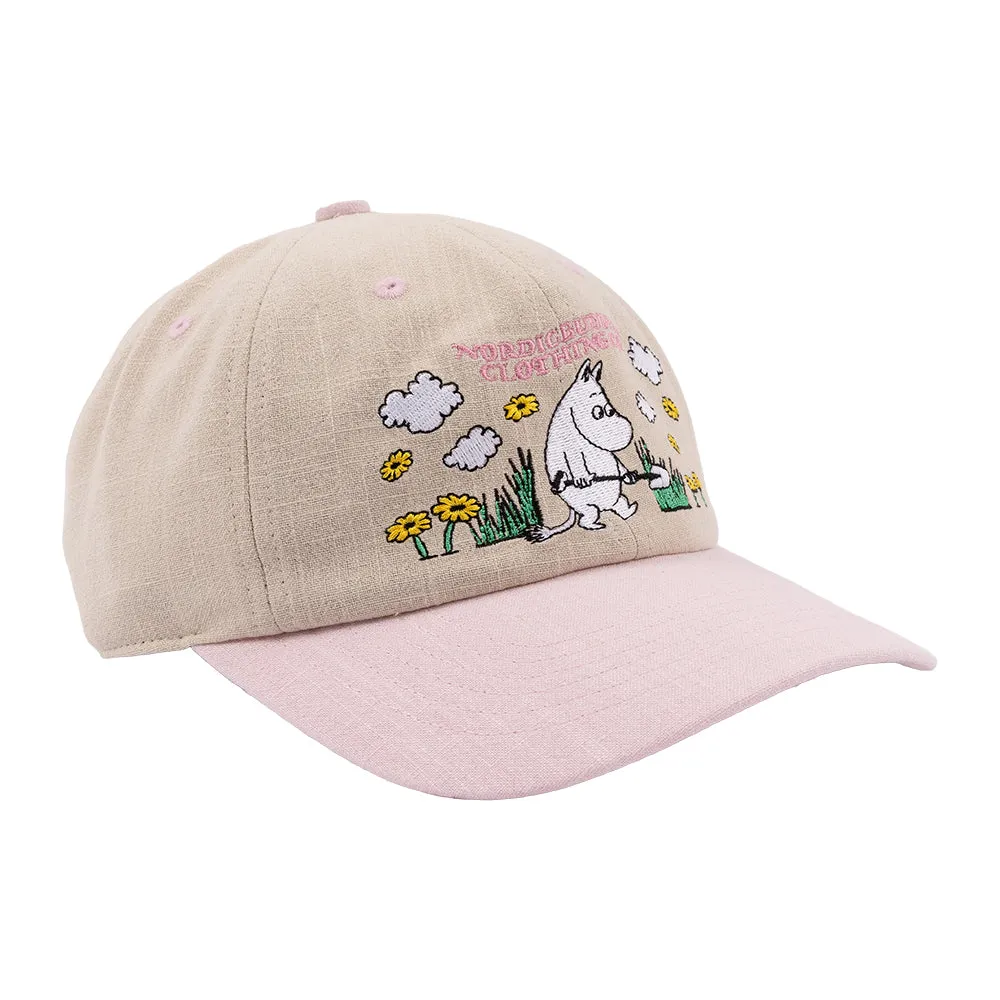 Moomin casquette jardinage rose beige en coton