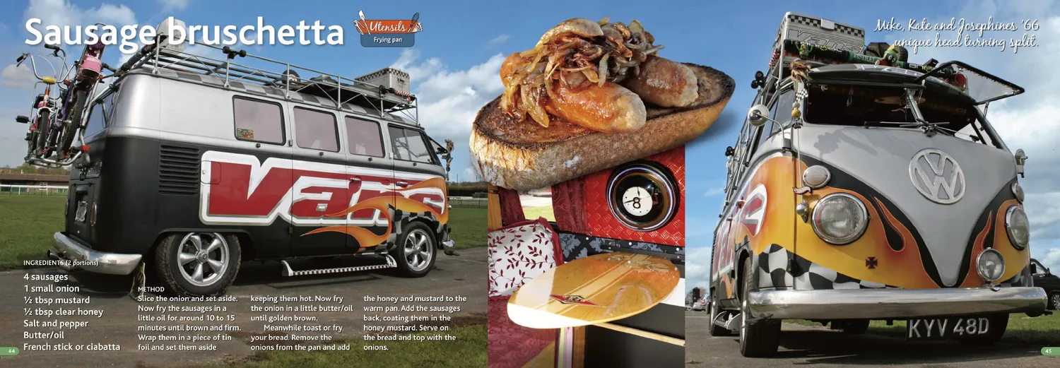 Brisa VW Camper Cookbook Livre Recettes Anglais 80 Recettes