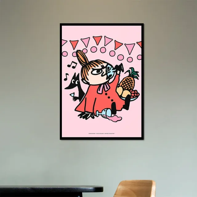 Moomintroll Little My poster affiche rose