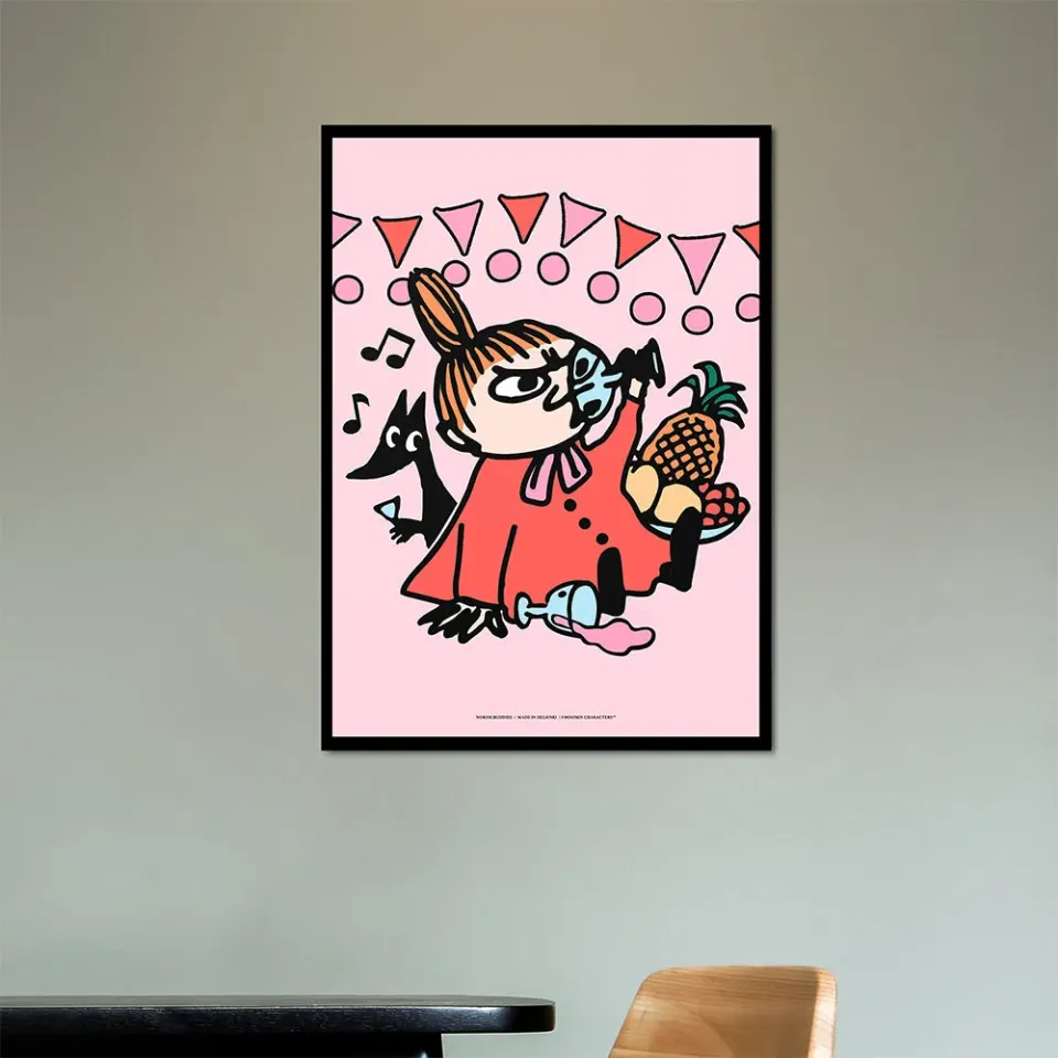 Moomintroll Little My poster affiche rose