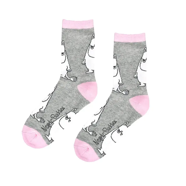 Moomintroll chaussettes Angry Crew grises 36-42 coton