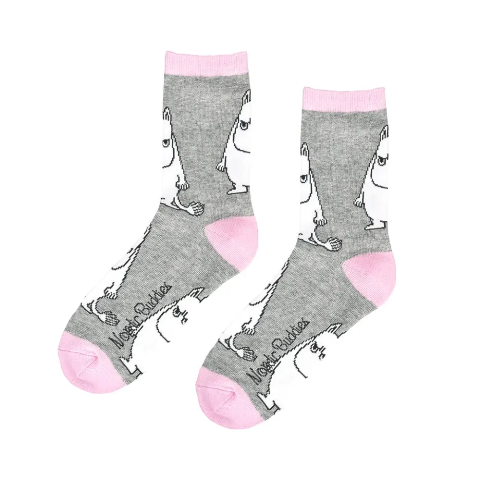 Moomintroll chaussettes Angry Crew grises 36-42 coton
