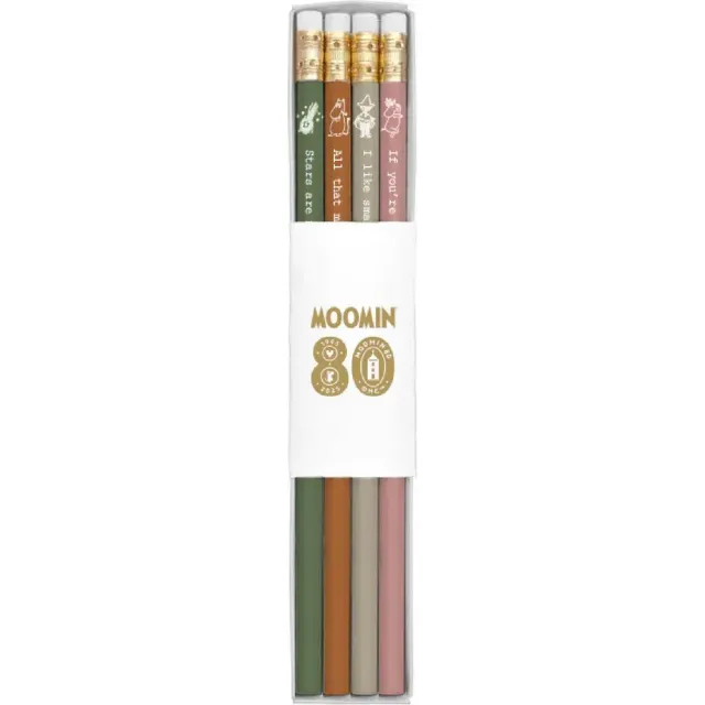 Moomintroll Moomin 80 Quotes lot 4 crayons citations