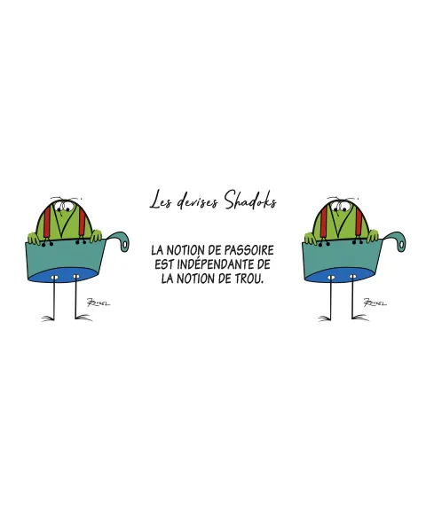 Pixgoodies Les Shadoks La notion de trou mug céramique humour