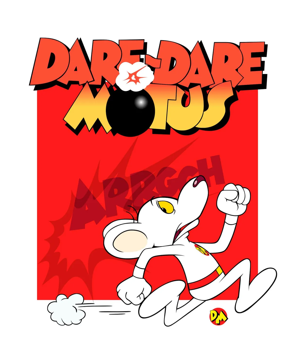 Pixgoodies Dare Dare Motus Danger Mouse t-shirt coton