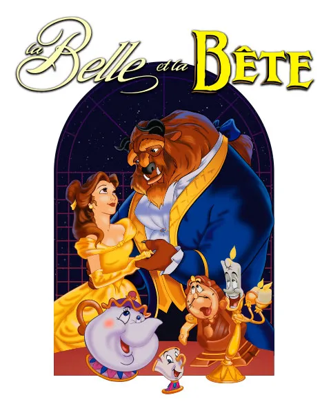 Pixgoodies La Belle et la Bête mug 325 ml céramique