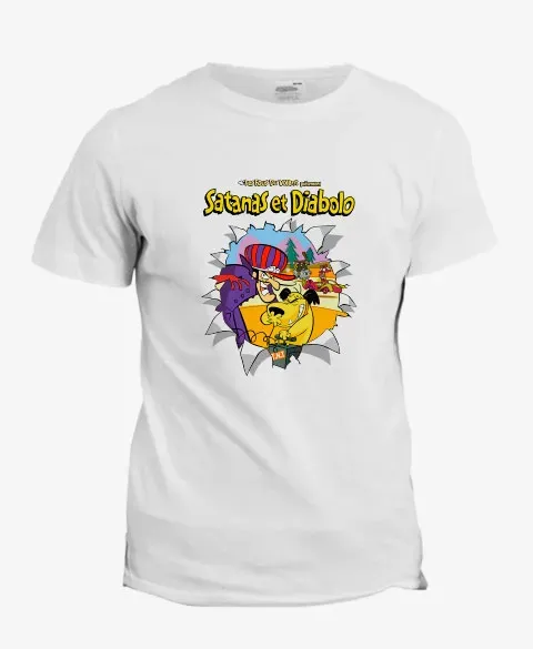 Pixgoodies Satanas et Diabolo t-shirt coton Fous