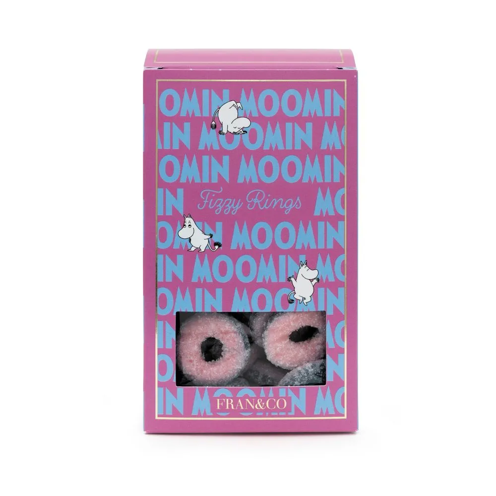 Moomintroll Moomin Fizzy Rings bonbons 140g bubble-gum