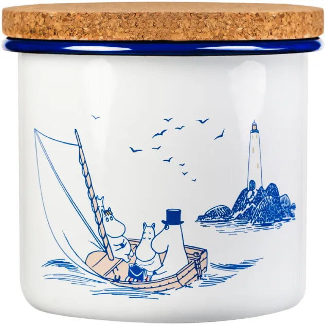 Moomintroll Sailors pot émaillé 1,3 l avec couvercle