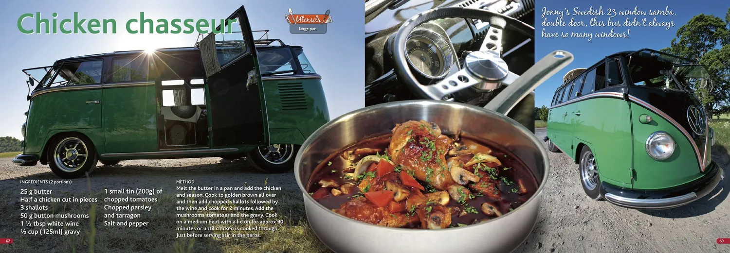 Brisa VW Camper Cookbook Livre Recettes Anglais 80 Recettes