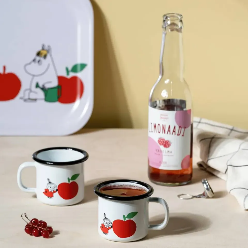 Moomintroll Joyfull Apples mug émaillé pomme
