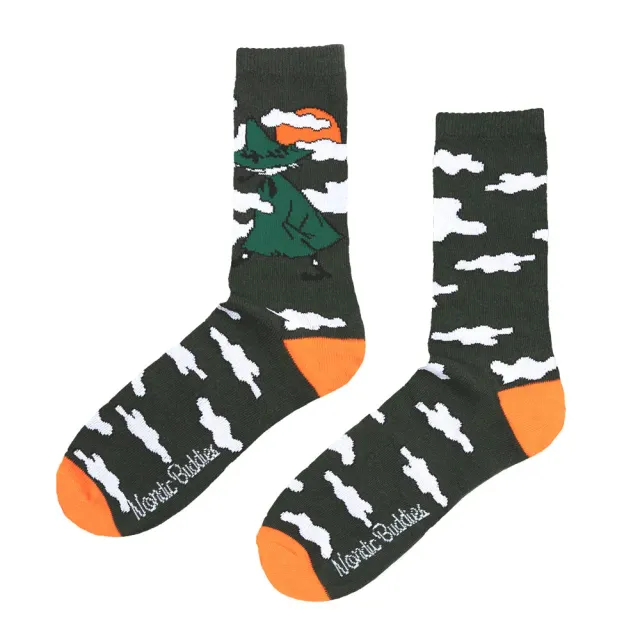 Moomintroll Snufkin Adventure chaussettes 40-45 vertes