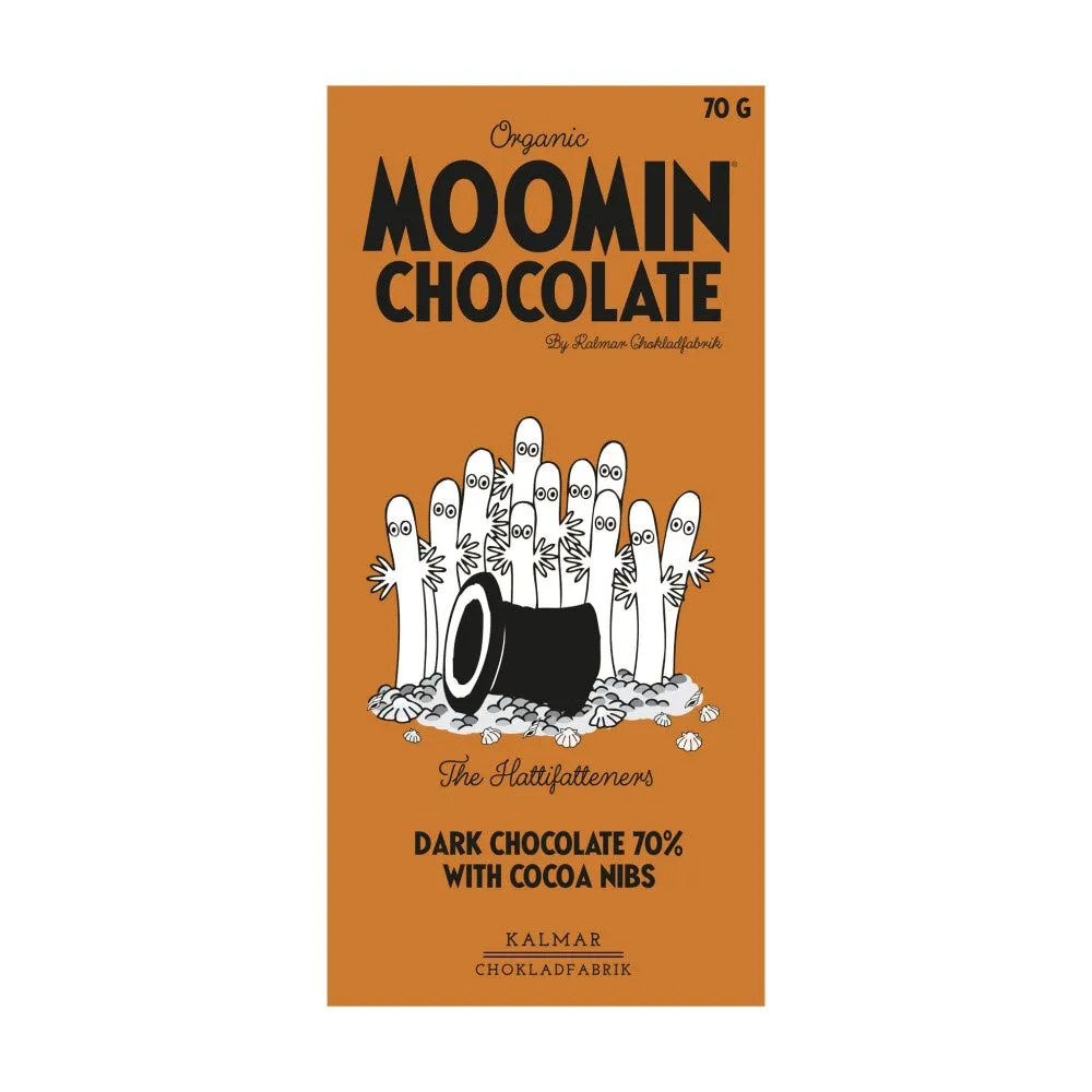 Moomintroll Hattifatteners tablette chocolat noir bio 70 g