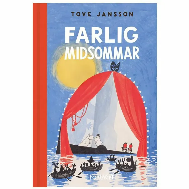 Moomintroll Farlig midsommar livre relié suédois 145 p