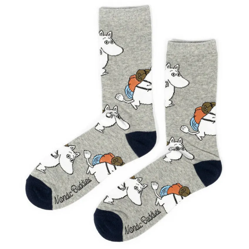 Moomintroll Adventuring chaussettes gris 40-45 coton