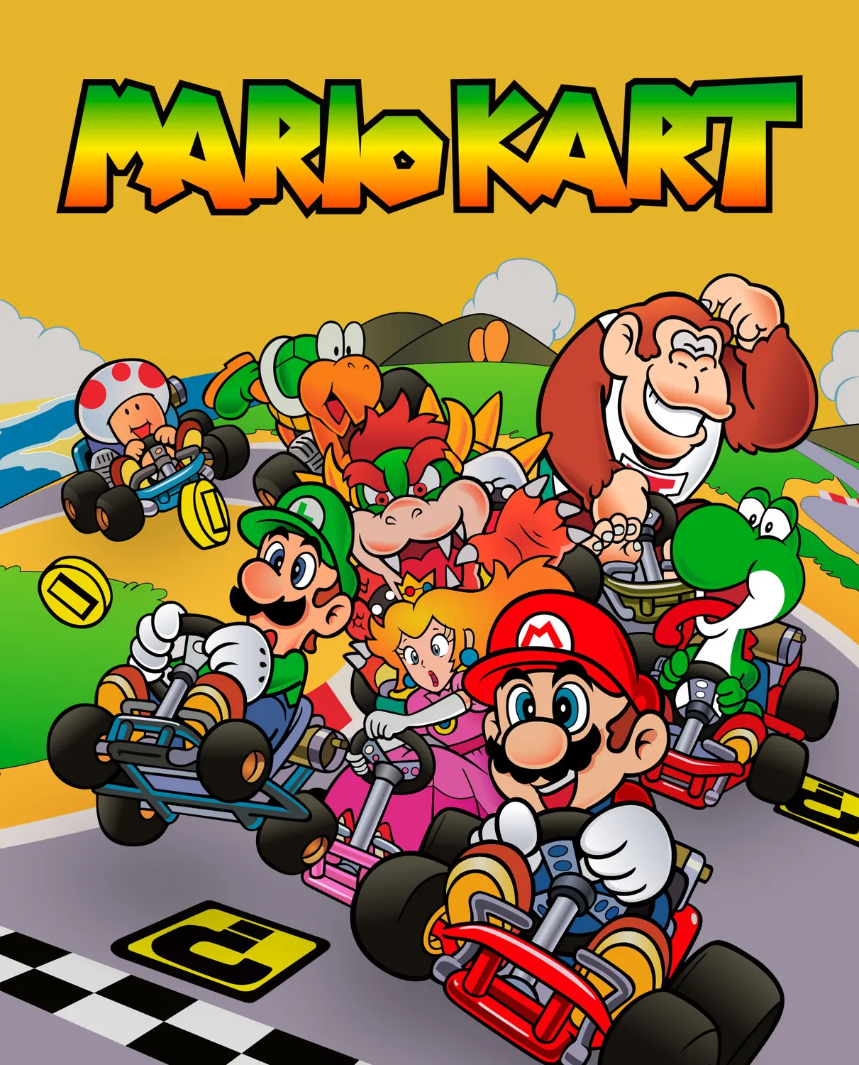 Pixgoodies Mario Mario Kart mug céramique casting 1992