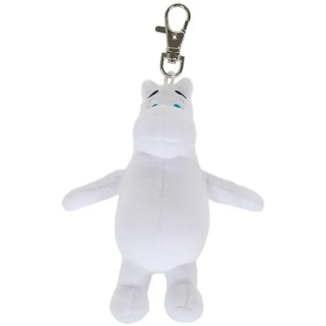 Moomintroll porte-clés peluche blanc 10 cm