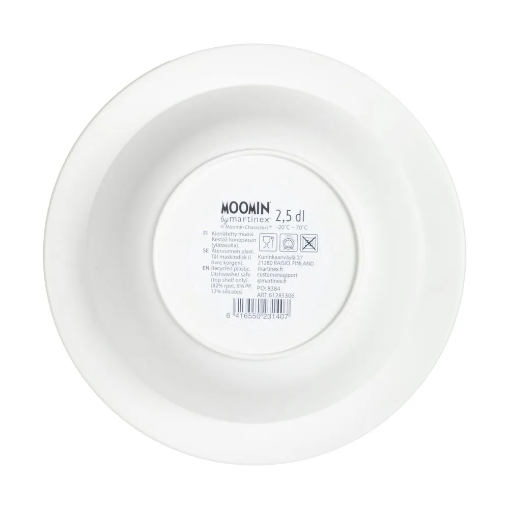 Moomintroll Characters bol 25 cl blanc plastique recyclé