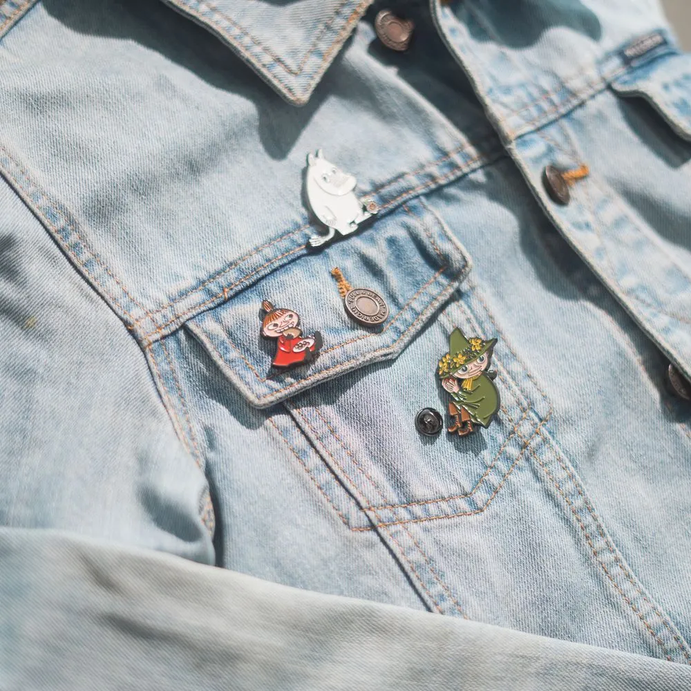 Moomintroll Pin's badge émail lot de 4 boîte